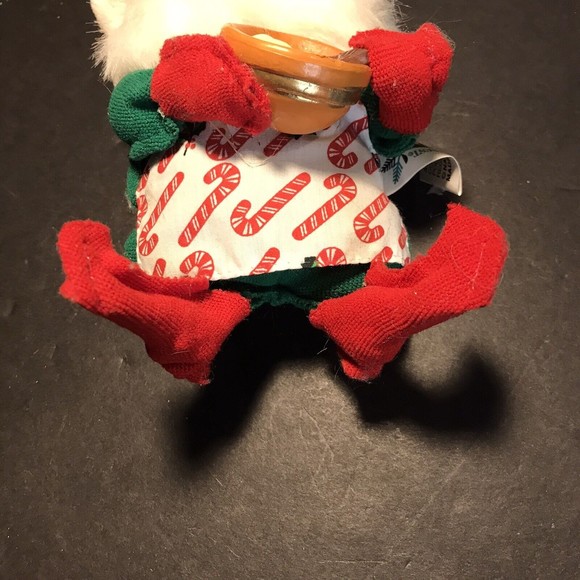 Vintage Santas Best Elf Santikins Ornament 7" Tall Posable Christmas Baker Gnome - Picture 6 of 7